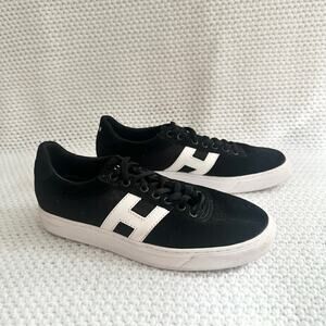 Huf Black White Soto Low Top Lace Up Suede Skate Sneakers Unisex Men 6 US 38 EU